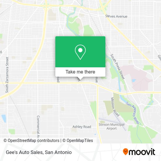 Gee's Auto Sales map