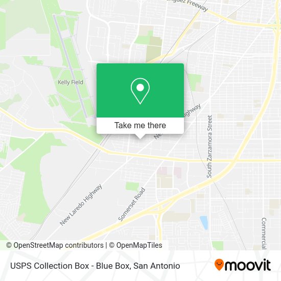 USPS Collection Box - Blue Box map