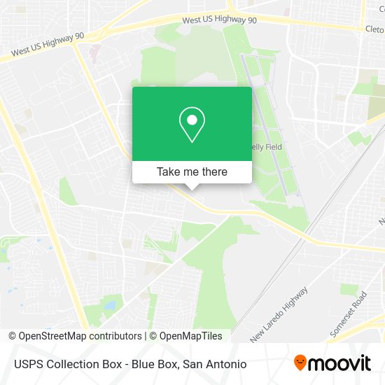 USPS Collection Box - Blue Box map