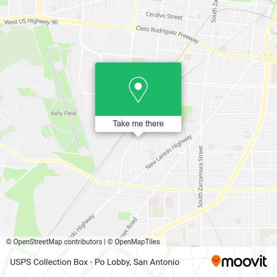 USPS Collection Box - Po Lobby map