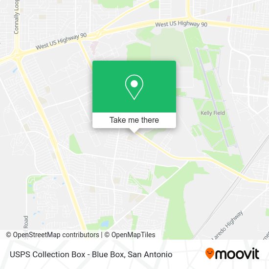 USPS Collection Box - Blue Box map