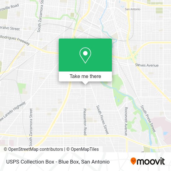 USPS Collection Box - Blue Box map