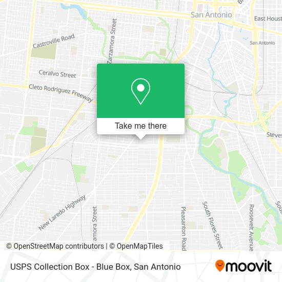 USPS Collection Box - Blue Box map