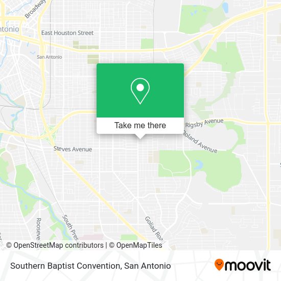 Southern Baptist Convention map