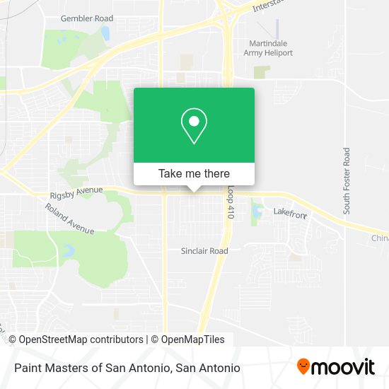 Paint Masters of San Antonio map