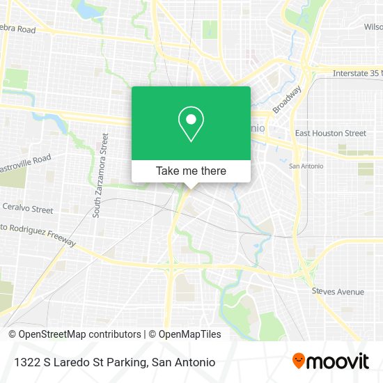 1322 S Laredo St Parking map