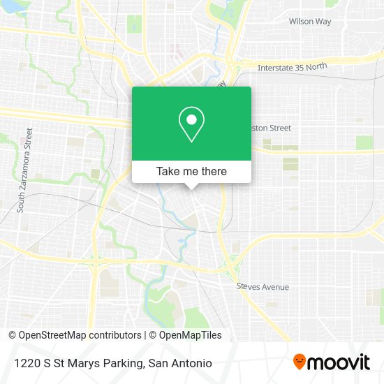 1220 S St Marys Parking map
