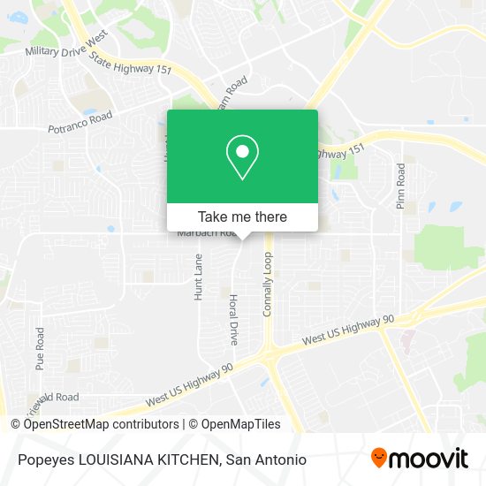 Mapa de Popeyes LOUISIANA KITCHEN