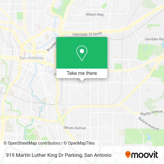 Mapa de 919 Martin Luther King Dr Parking