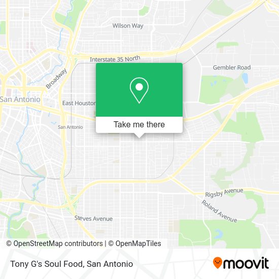 Mapa de Tony G's Soul Food