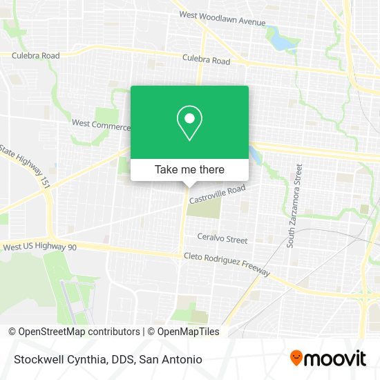 Stockwell Cynthia, DDS map