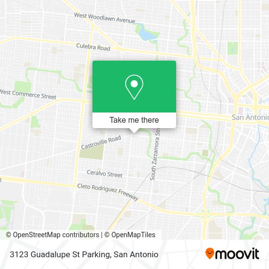 3123 Guadalupe St Parking map