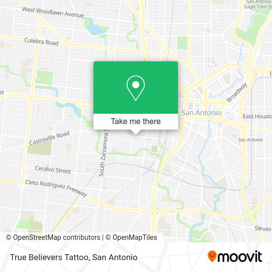 True Believers Tattoo map