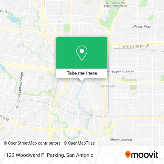 Mapa de 122 Woodward Pl Parking