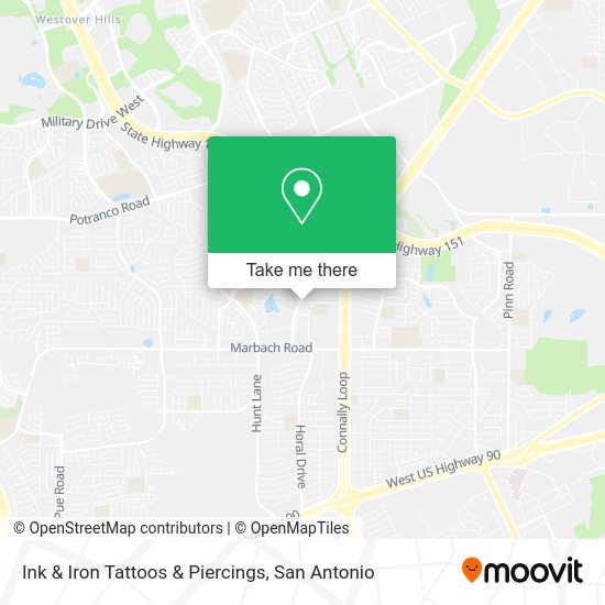 Mapa de Ink & Iron Tattoos & Piercings