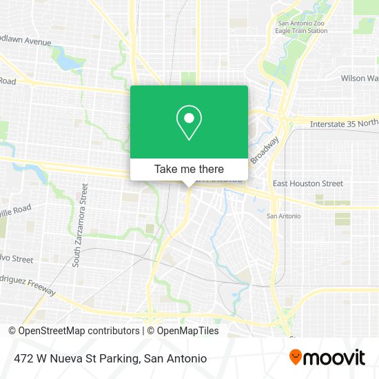 Mapa de 472 W Nueva St Parking