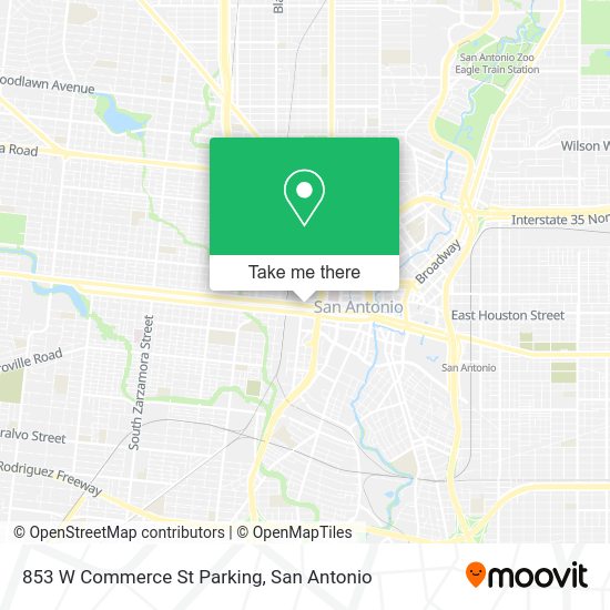 853 W Commerce St Parking map