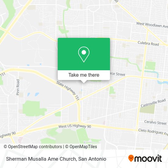 Sherman Musalla Ame Church map