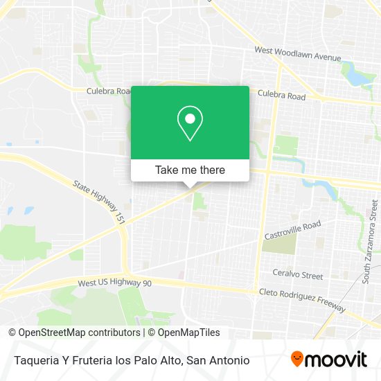 Taqueria Y Fruteria los Palo Alto map