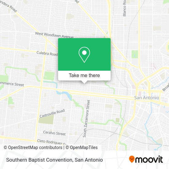 Southern Baptist Convention map