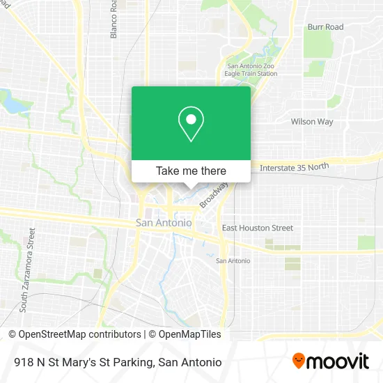 918 N St Mary's St Parking map