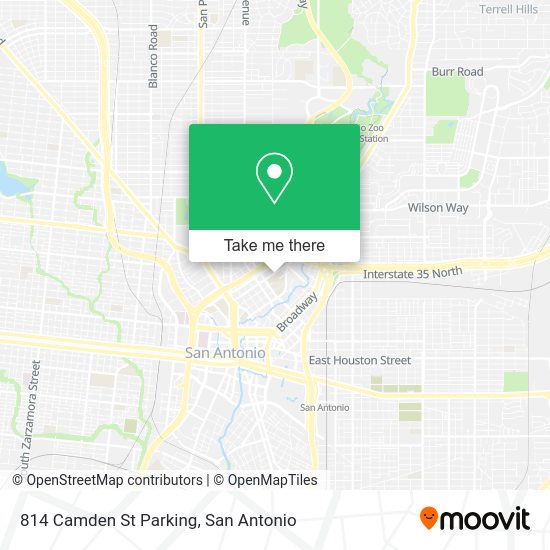 814 Camden St Parking map