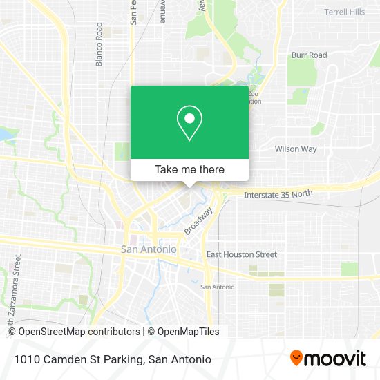 1010 Camden St Parking map