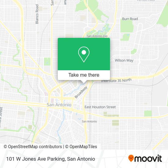 Mapa de 101 W Jones Ave Parking