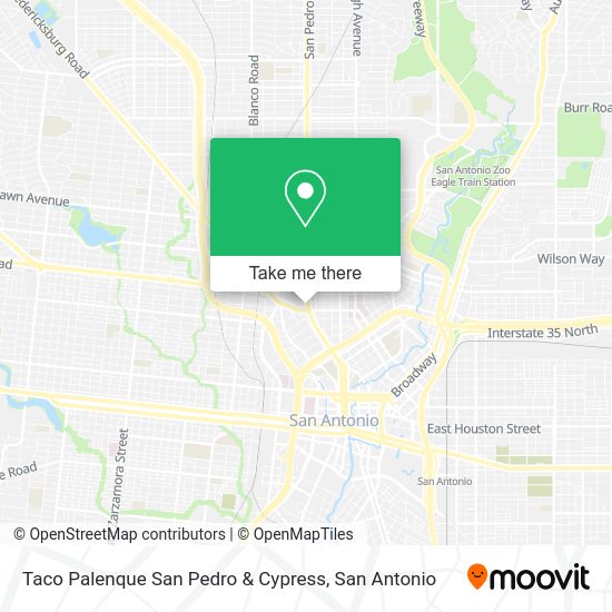 Mapa de Taco Palenque San Pedro & Cypress