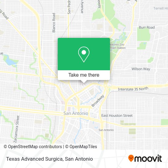 Texas Advanced Surgica map