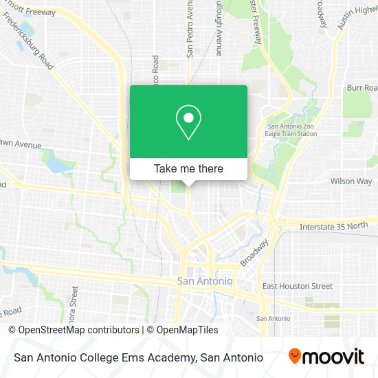 Mapa de San Antonio College Ems Academy