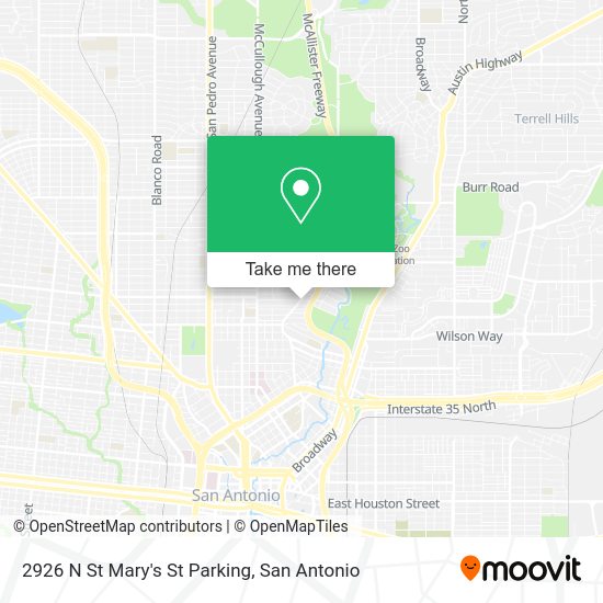 Mapa de 2926 N St Mary's St Parking