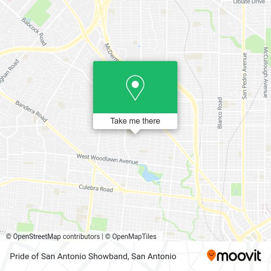 Pride of San Antonio Showband map