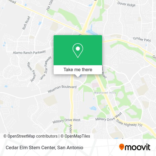 Cedar Elm Stem Center map