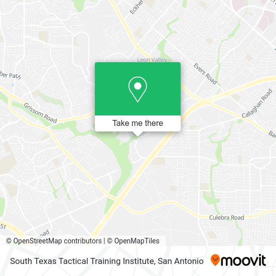 Mapa de South Texas Tactical Training Institute