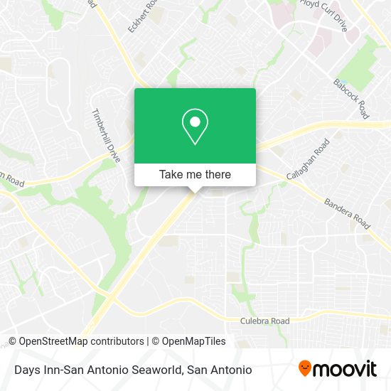 Days Inn-San Antonio Seaworld map