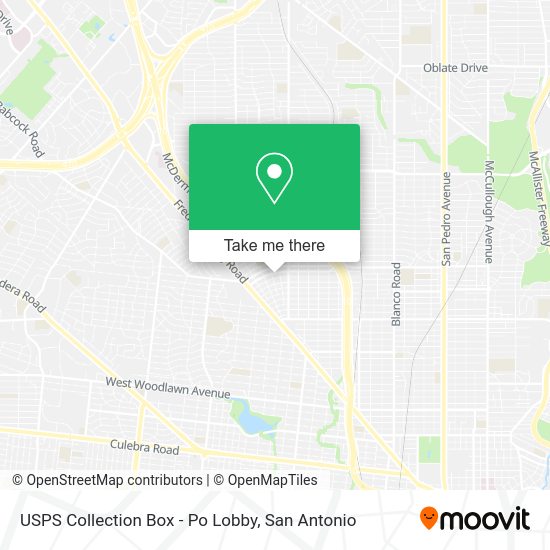 Mapa de USPS Collection Box - Po Lobby