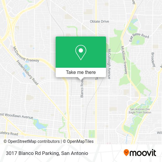 3017 Blanco Rd Parking map