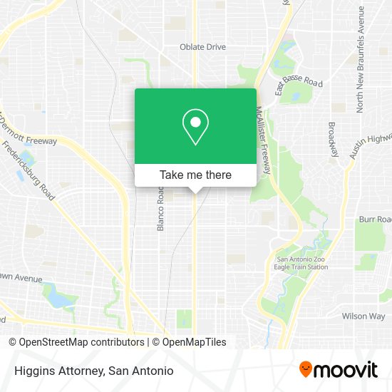 Higgins Attorney map