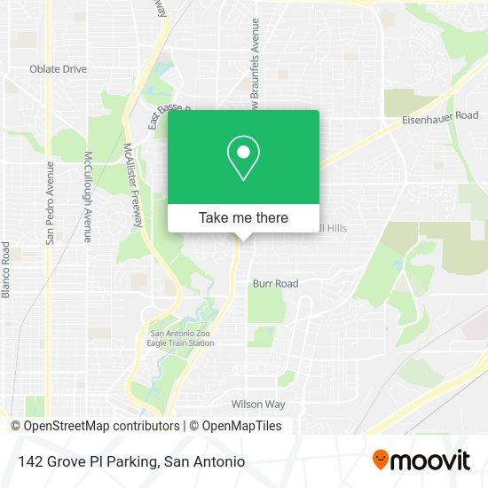 Mapa de 142 Grove Pl Parking