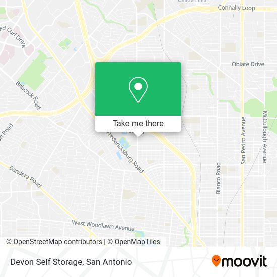 Devon Self Storage map