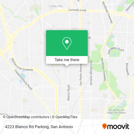 4223 Blanco Rd Parking map