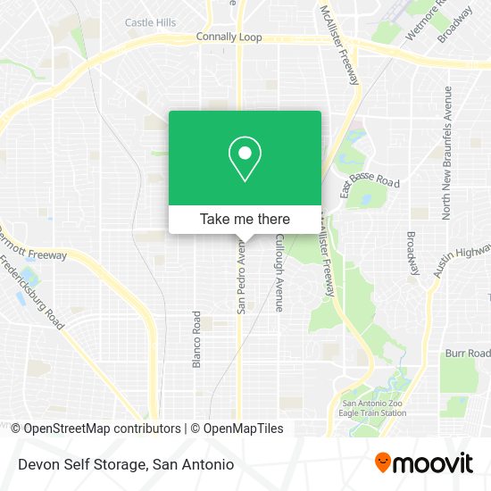 Devon Self Storage map