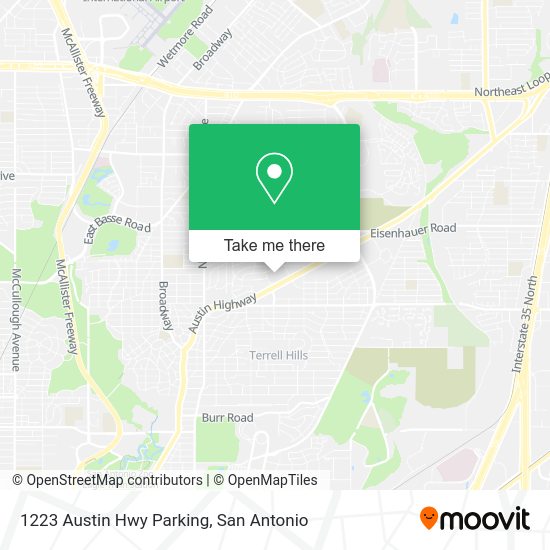 1223 Austin Hwy Parking map