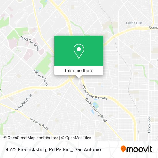 Mapa de 4522 Fredricksburg Rd Parking