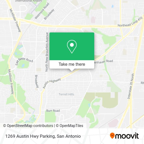 Mapa de 1269 Austin Hwy Parking