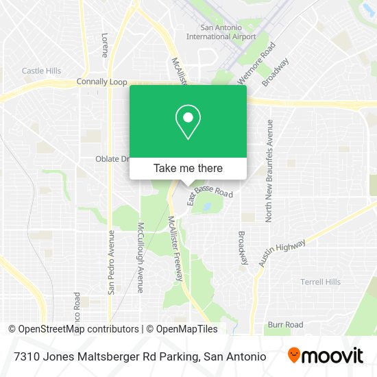 Mapa de 7310 Jones Maltsberger Rd Parking
