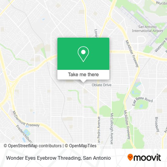 Wonder Eyes Eyebrow Threading map
