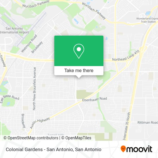 Colonial Gardens - San Antonio map