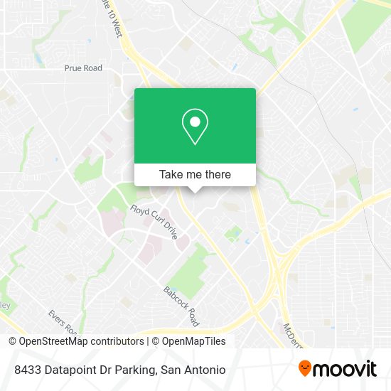 8433 Datapoint Dr Parking map